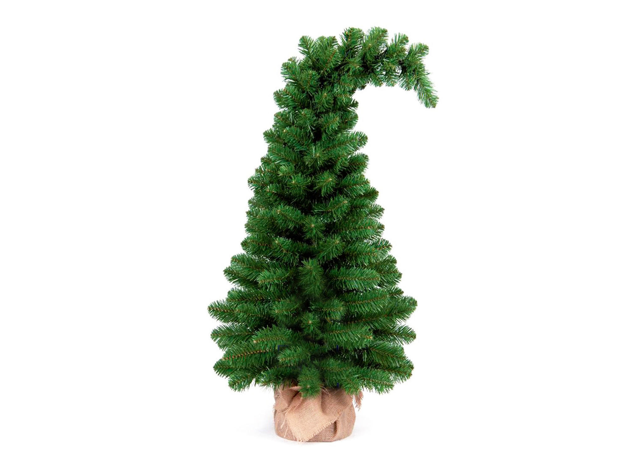 LAALU WEIHNACHTSBAUM künstlich e grüne Tanne TROLL 60 cm im Topf - Grün, Kunststoff (60cm) - LAALU