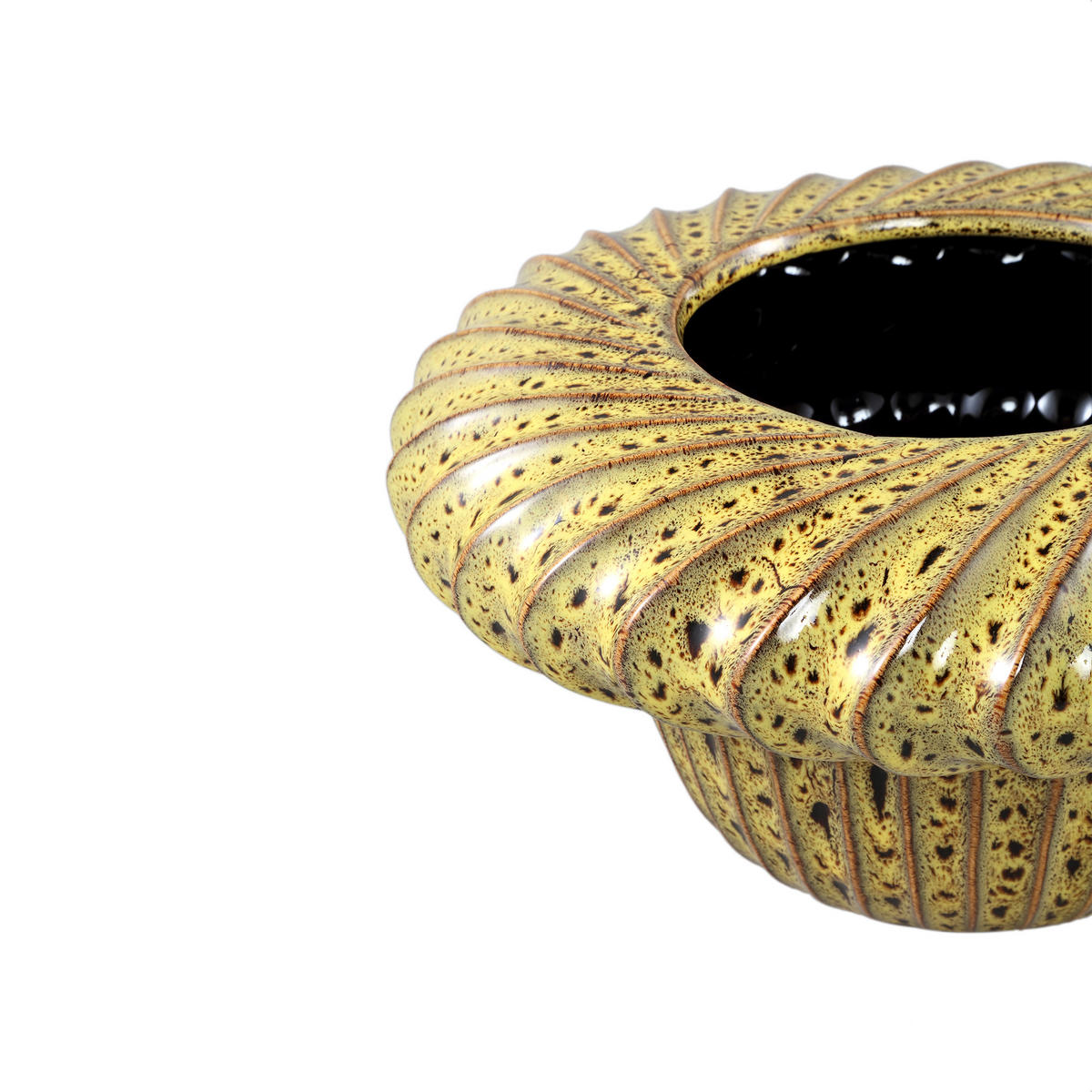 TOPF Sindi Gelb 35/35/19.5cm - Gelb, Keramik (19.5cm) - PTMD Collection