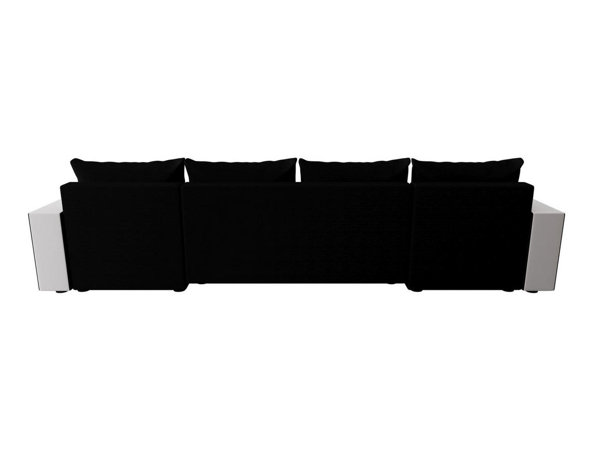 WOHNLANDSCHAFT HEWLET U BIS Rainbow 15+31 mit Schlaffunktion - Schwarz, Textil (305/90/140cm) - Bedante