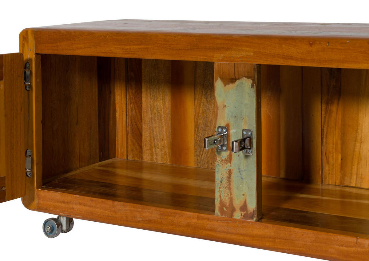 TV-BOARD Altholz 240x40x50 mehrfarbig lackiert FREEZY #45 - Multicolor, Holz (240/50/40cm) - Massivmoebel24