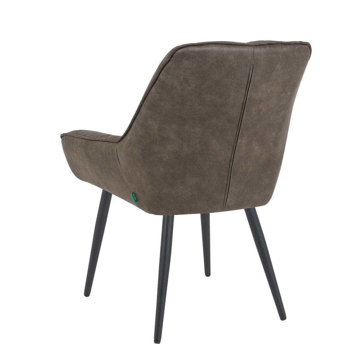ESSZIMMERSTUHL Mika-Tara 2er-Set - Taupe/Schwarz, Textil/Metall (60/88/68cm) - DUBI Möbel