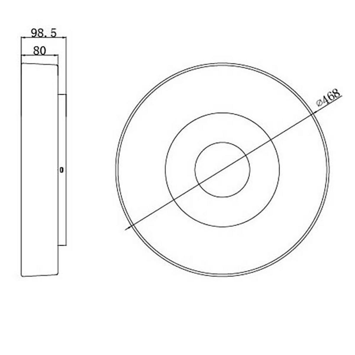 LED DECKENLEUCHTE Textil Grau Metall - Grau, Metall (46.8/46.8/9.8cm) - Globo Lighting