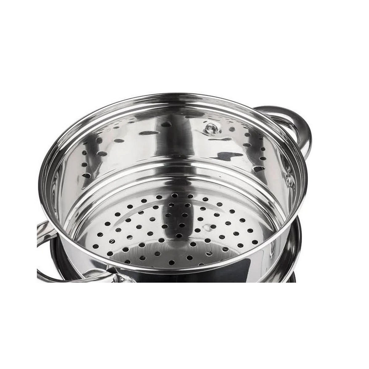 TOPF Silber 24/24/11.5 cm KH3319 - Silberfarben, Metall (24cm) - Kinghoff 