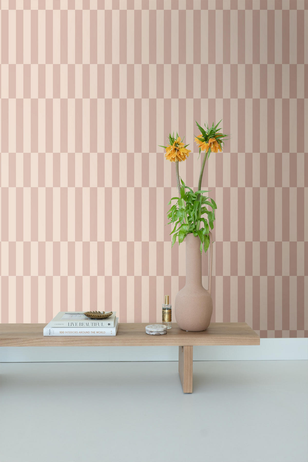 TAPETE Streifen 50 x 900 cm - Pink, Papier (50/900cm) - ESTAhome