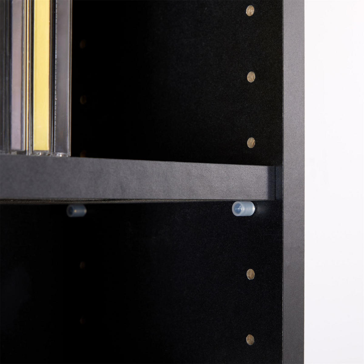 CD/DVD- REGAL CHART BETON DUNKEL - Dunkelgrau, Holzwerkstoff (20/186/17cm) - CARO-Möbel