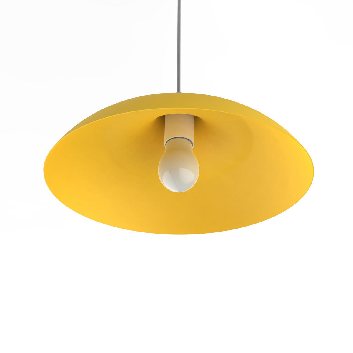 HÄNGELEUCHTE - Gelb, Metall (40/40/17cm) - Lumicom