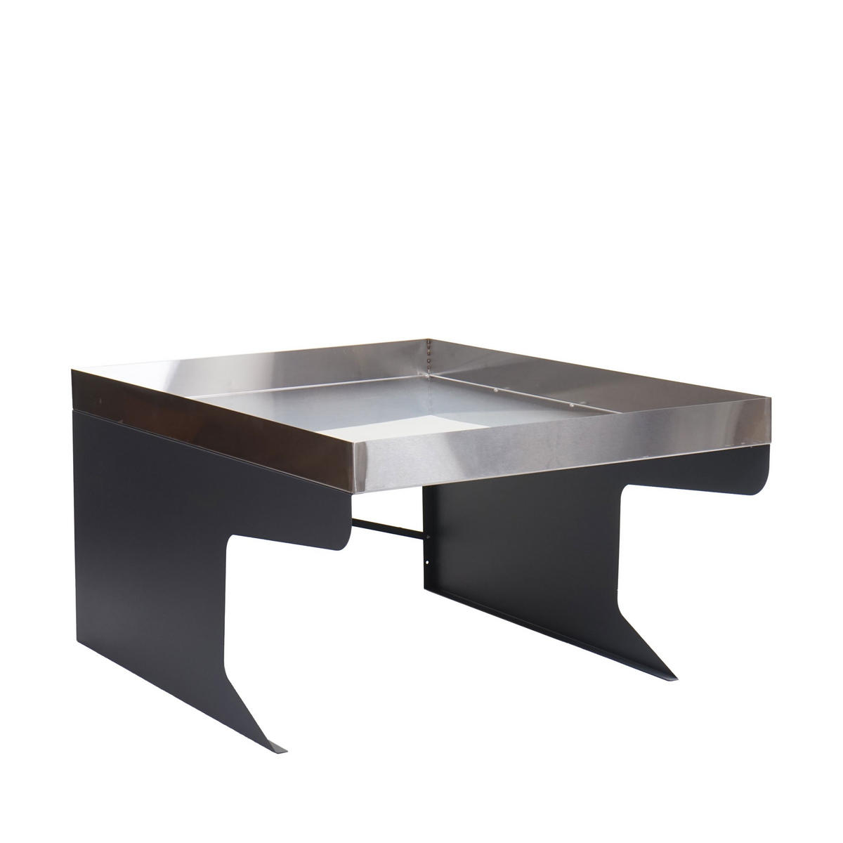 MÄHROBOTER-GARAGE XL mit Pflanzkasten 47x70x100cm Metall Edelstahl - Anthrazit, Metall (70/47/100cm) - PROREGAL