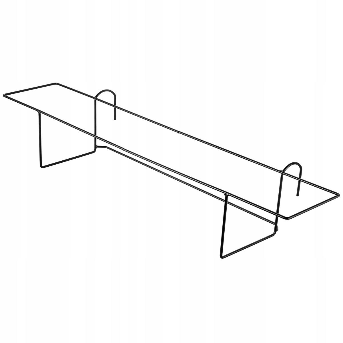 AUFHÄNGER für Balkonkasten 79 x 14 cm - Schwarz, Metall (14/79cm) - KADAX