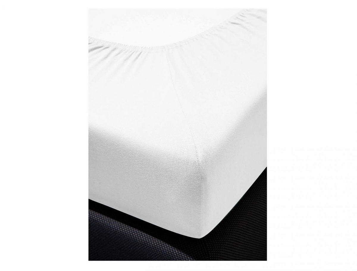 SPANNBETTTUCH VESUV 0012 - Weiß, Textil (190/200cm) - Irisette