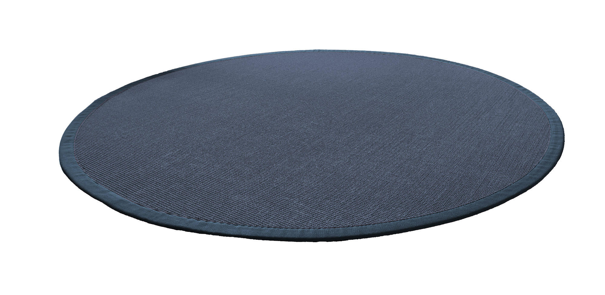 TEPPICH Sisal Manaus royalgrau/pazifik Rund 350cm - Blau, Textil (350/350cm) - Astra
