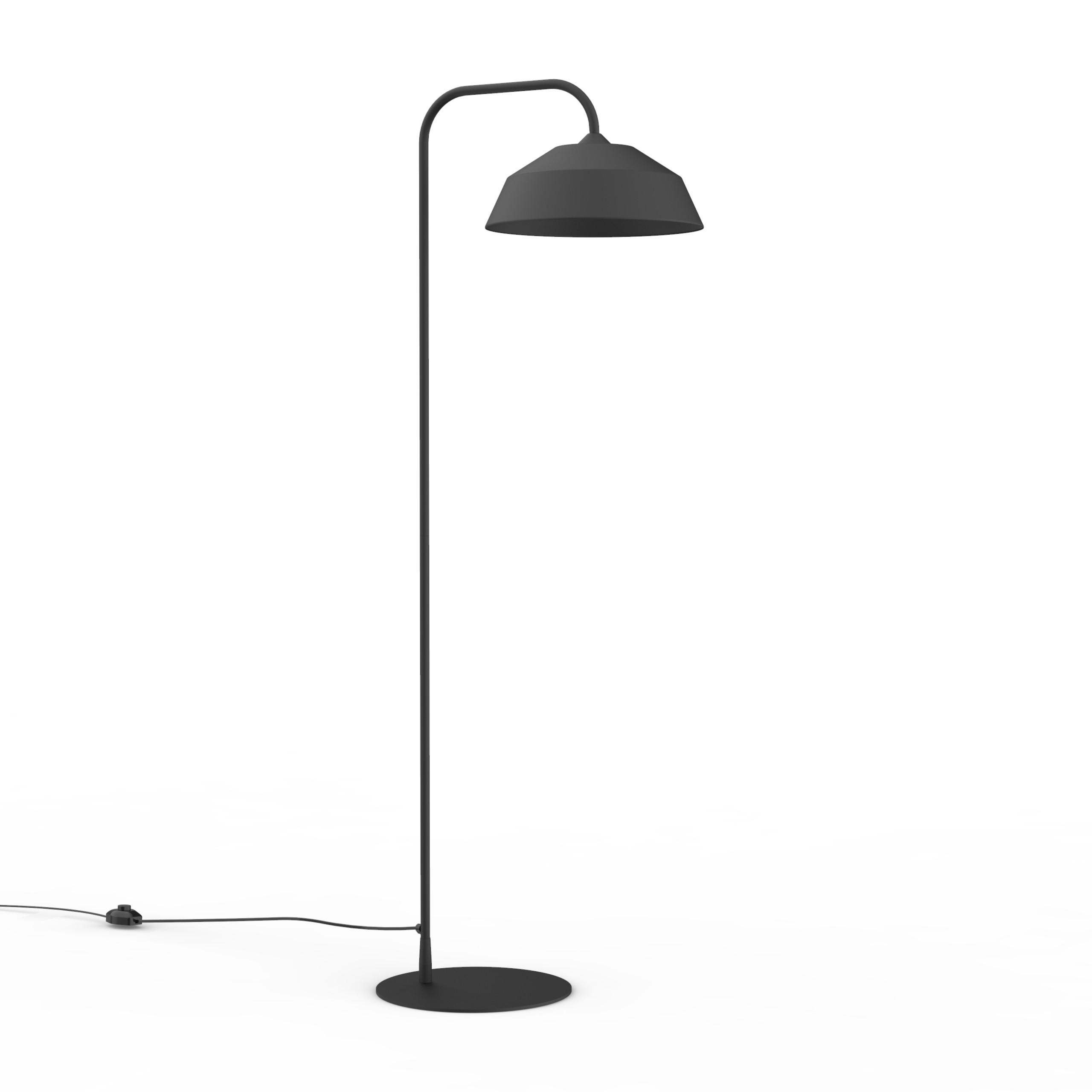 STEHLEUCHTE Tokyo - Schwarz, Metall (35/35/165cm) - Lumicom