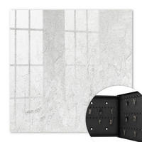 SCHLÜSSELBOX Schwarz 30x30 cm- Türöffnung nach rechts - Zarter Stein - Weiß, Metall (30/30/5cm) - TULUP