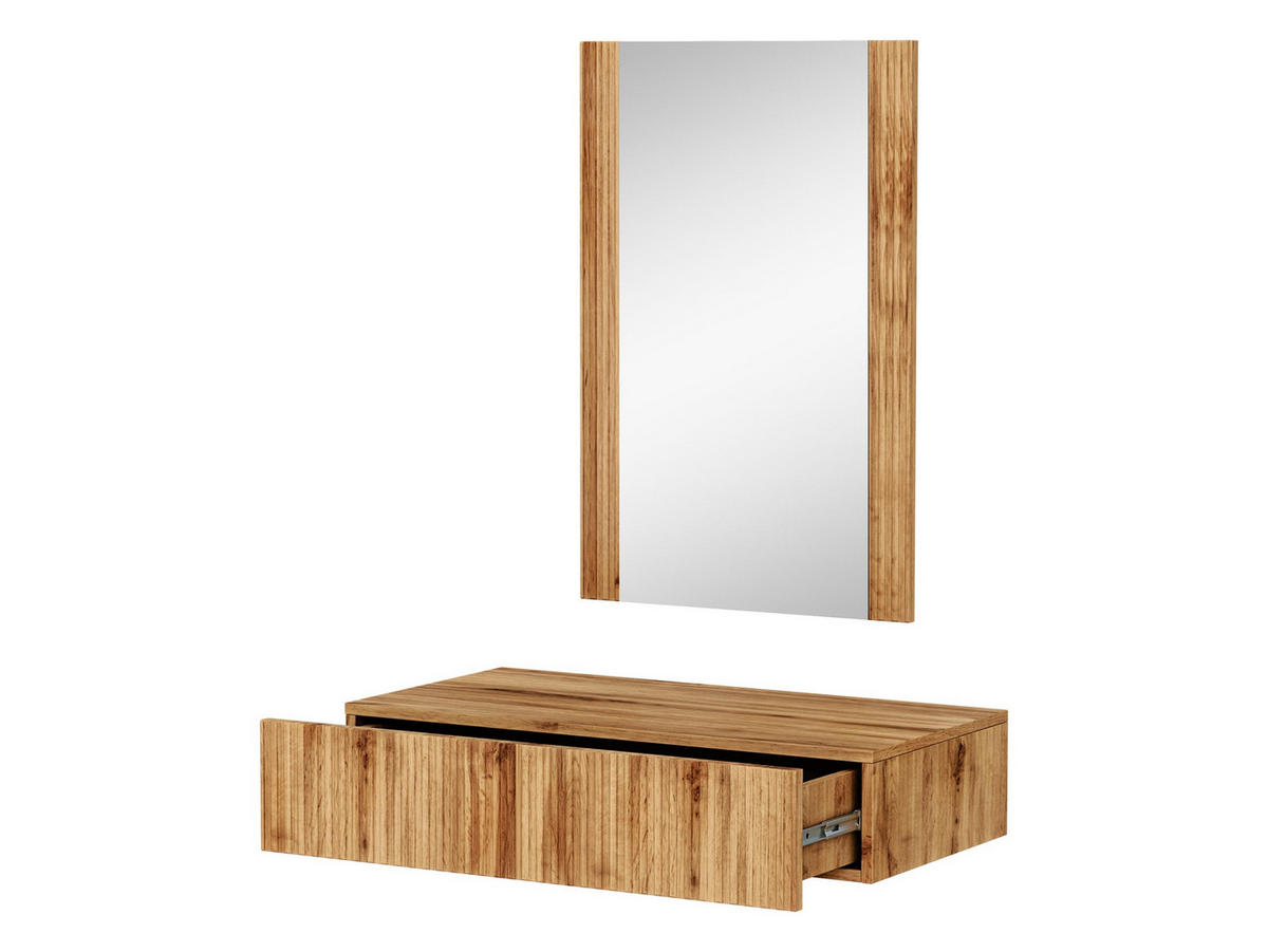 SCHMINKTISCH Vamos - Braun, Holzwerkstoff (80/17/42cm) - MIRJAN24