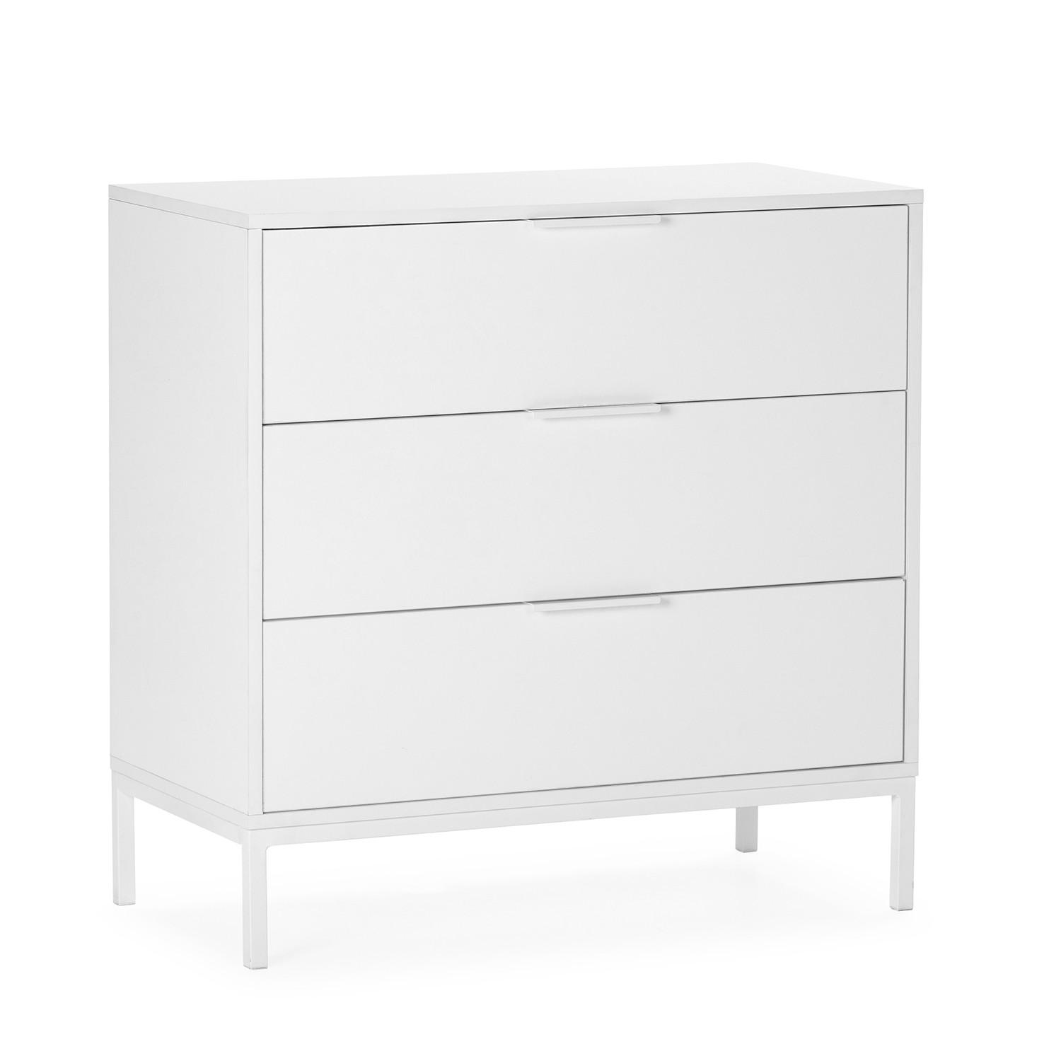 KOMMODE 80/80/40 Auri Weiß - Weiß, Holzwerkstoff (80/80/40cm) - VS Venta-stock