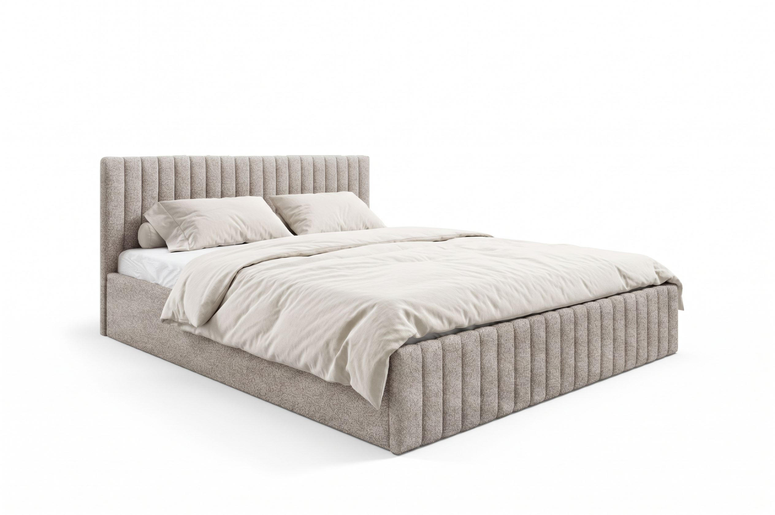 Bettso Polsterbett Beige 200x200 cm