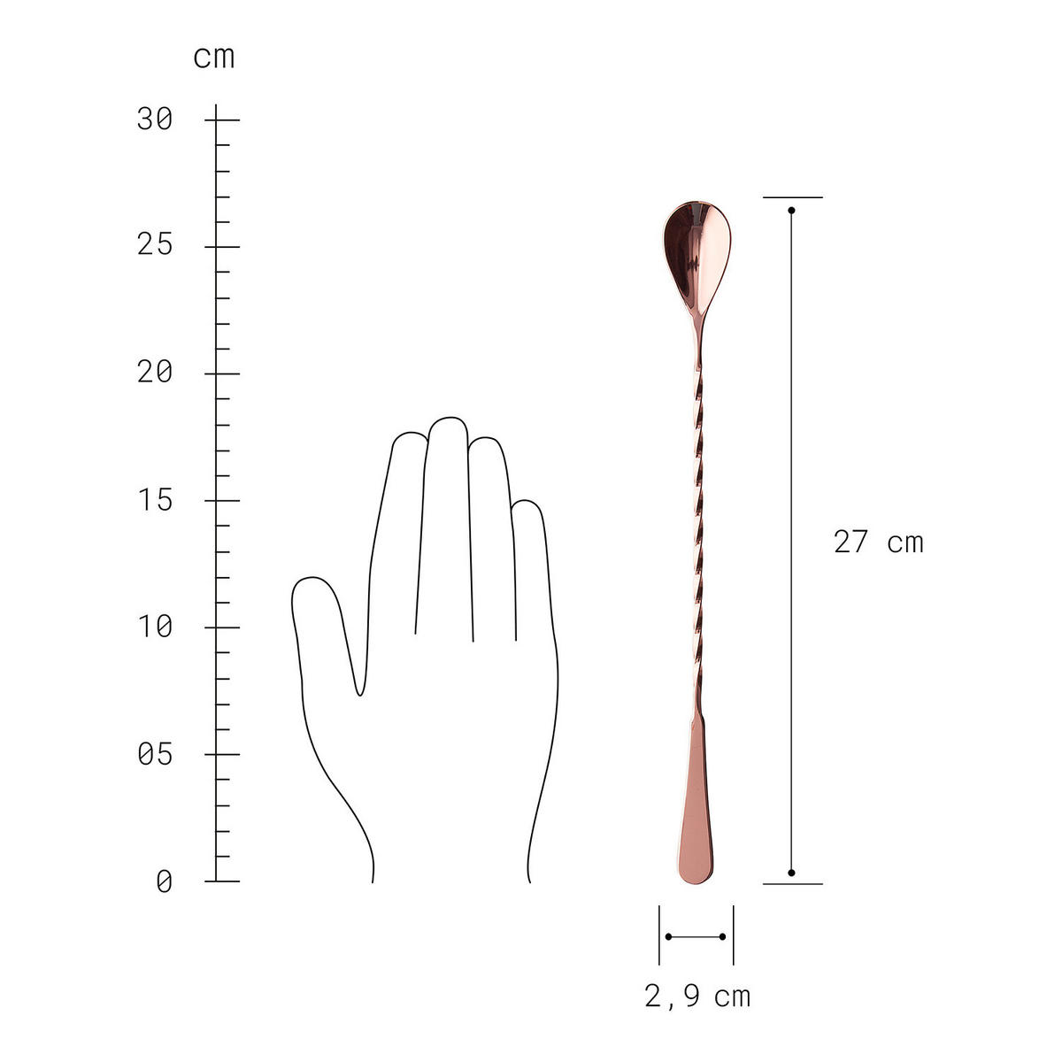 BARLÖFFEL Manhattan - Roségold, Metall - Butlers