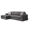 ECKSOFA OTTO 4-Sitzer, dunkelgrau - Dunkelgrau, Holzwerkstoff/Textil (159/279cm) - Courtois Laville