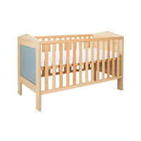BABYBETT Roofy - Eichefarben/Salbeigrün, Holz/Holzwerkstoff - arthur berndt