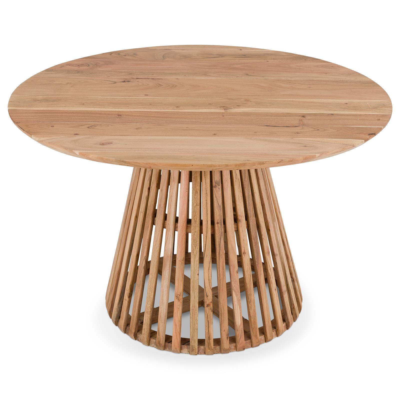 ESSTISCH LAYA natur - Naturfarben, Holz (120/120/76cm) - IDIMEX
