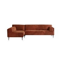 SOFA Finn Terrakotta aus Stoff - Terracotta, Textil (271/81/180cm) - Tikamoon