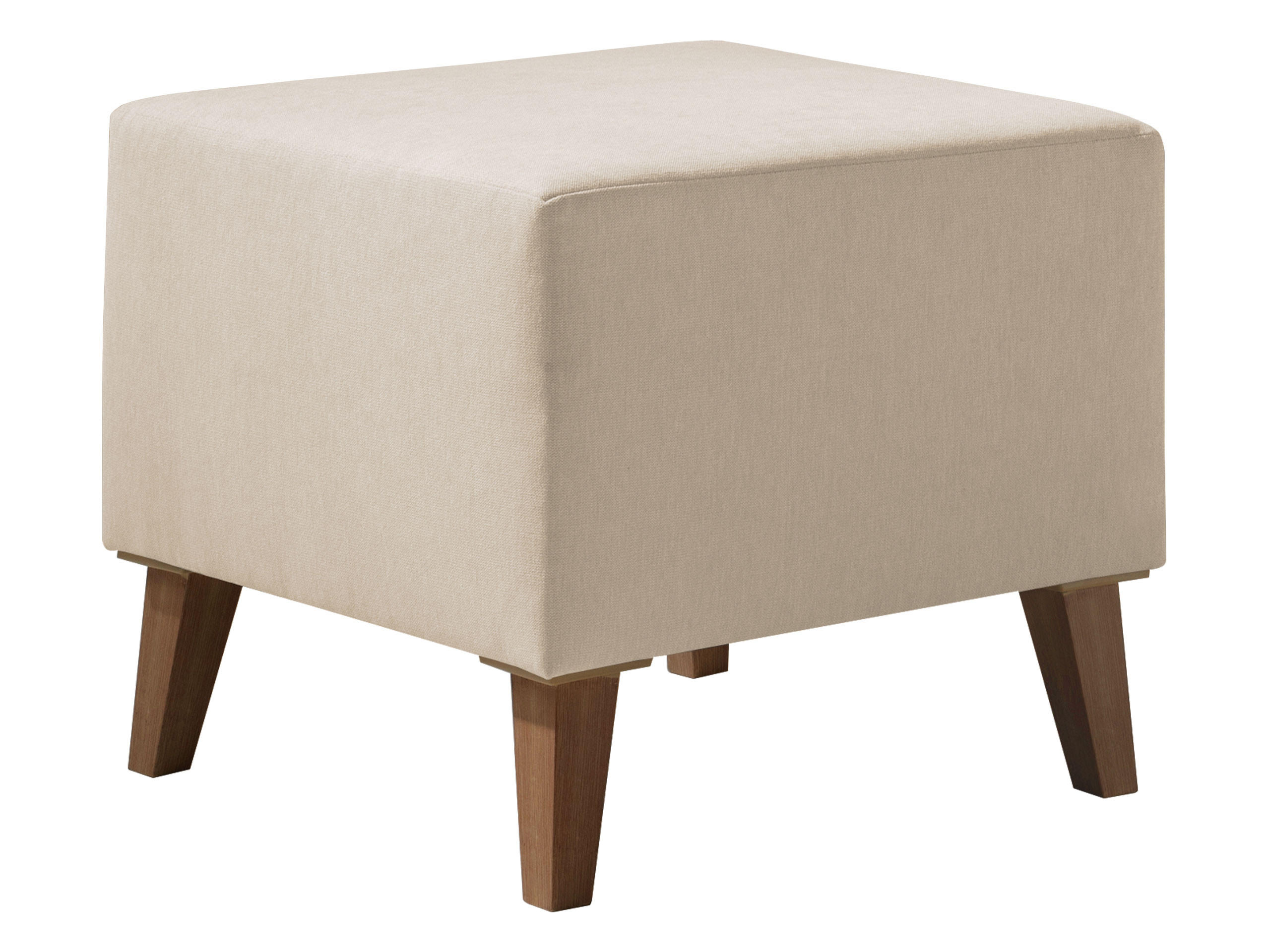 Mirjan24 Polsterhocker Natur 51x45x51 cm