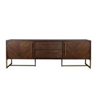 SIDEBOARD Klasse Nierdig Dunkelbraun - Braun, Holz (180/60/45cm) - Dutchbone