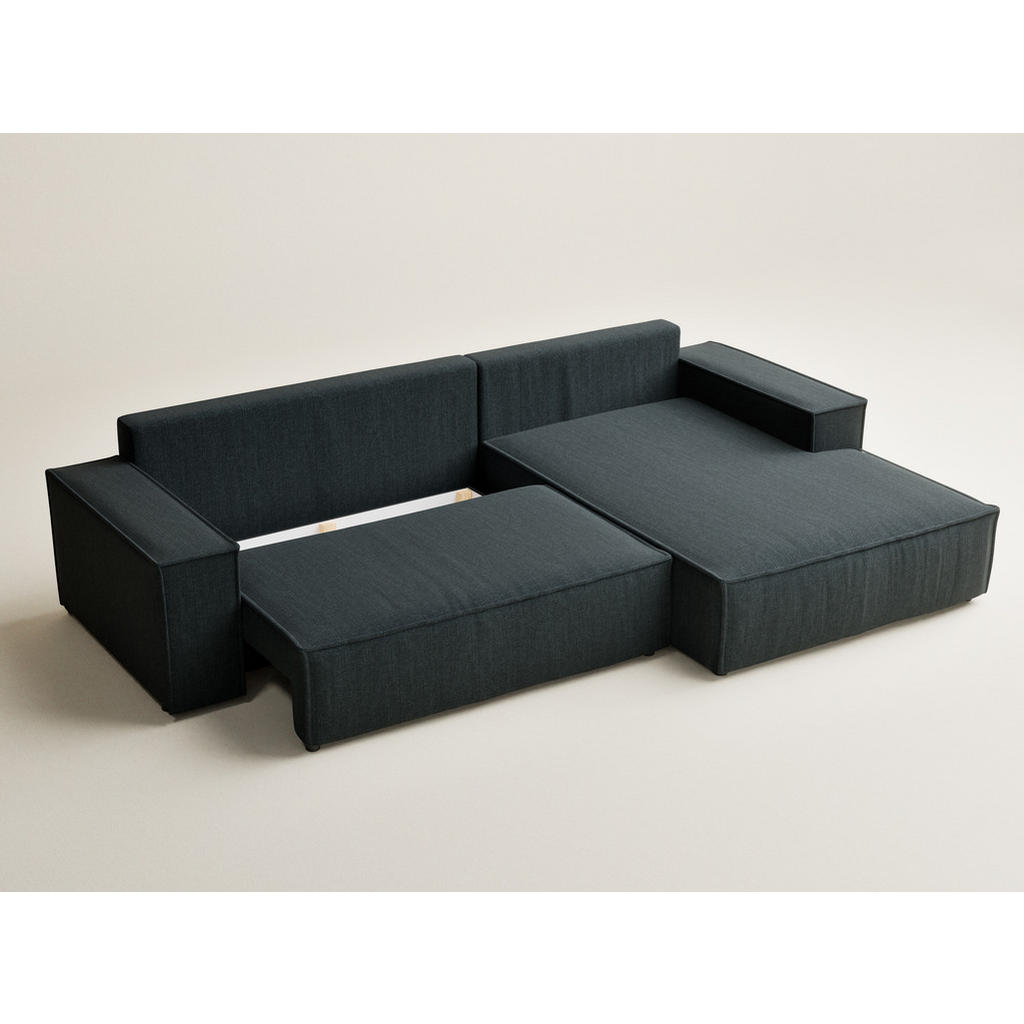 Thumbnail - Maison de Reve Ecksofa, Türkis, Textil, 5-Sitzer, Füllung: Schaumstoff, 294x185 cm, Oeko-Tex® Standard 100, Hergestellt ...