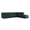ECKSOFA Beidseitig Kunstleder Blau - Blau/Petrol, Leder/Kunststoff (308/258cm) - Makamii