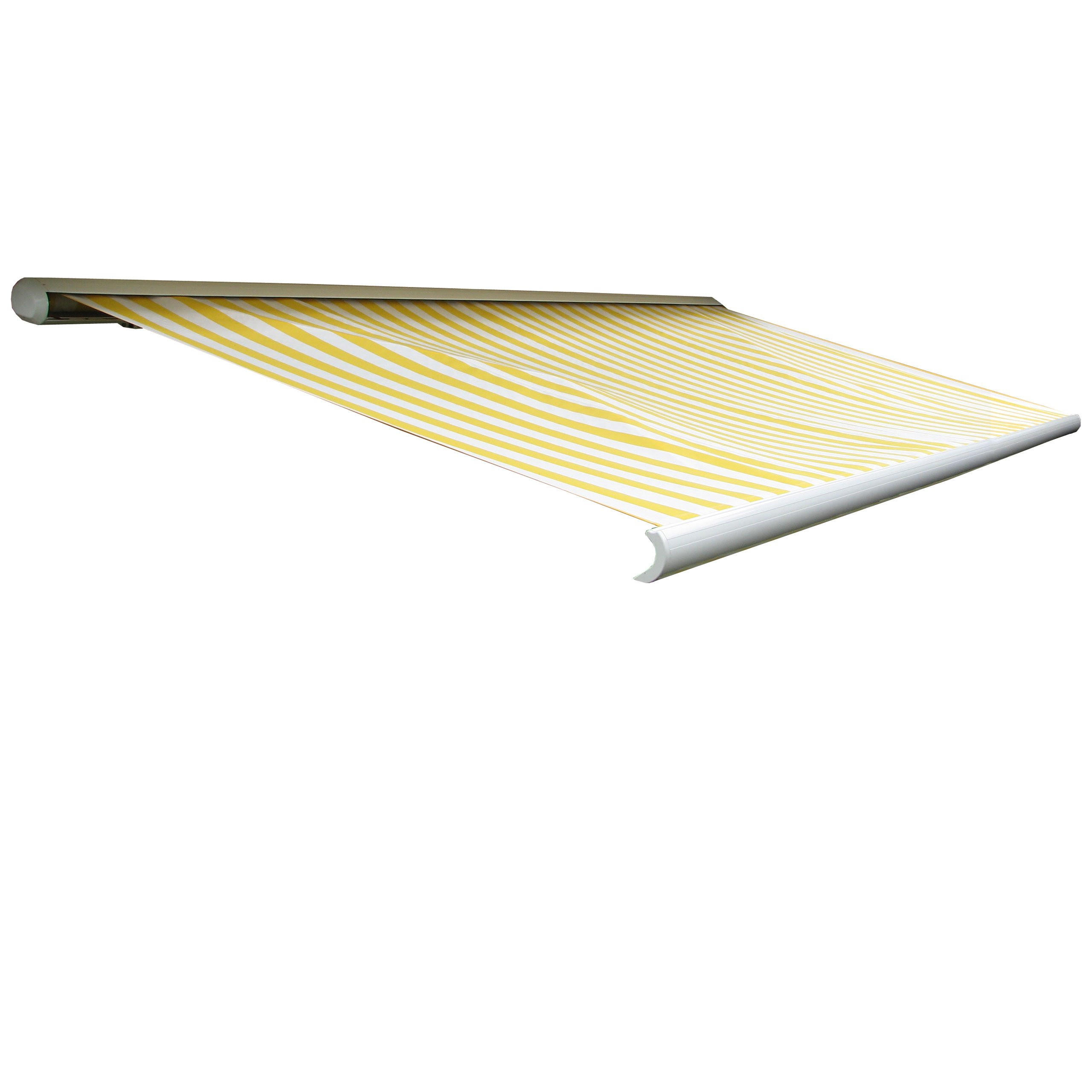 ELEKTRISCHE KASSETTENMARKISE Gelb, Weiß - Gelb/Weiß, Textil (450/23/300cm) - MCW