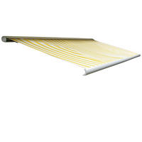 ELEKTRISCHE KASSETTENMARKISE Gelb, Weiß - Gelb/Weiß, Textil (450/23/300cm) - MCW