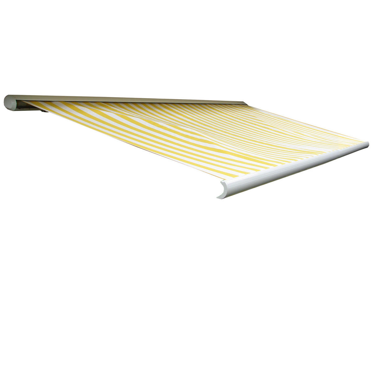 ELEKTRISCHE KASSETTENMARKISE Gelb, Weiß - Gelb/Weiß, Textil (450/23/300cm) - MCW