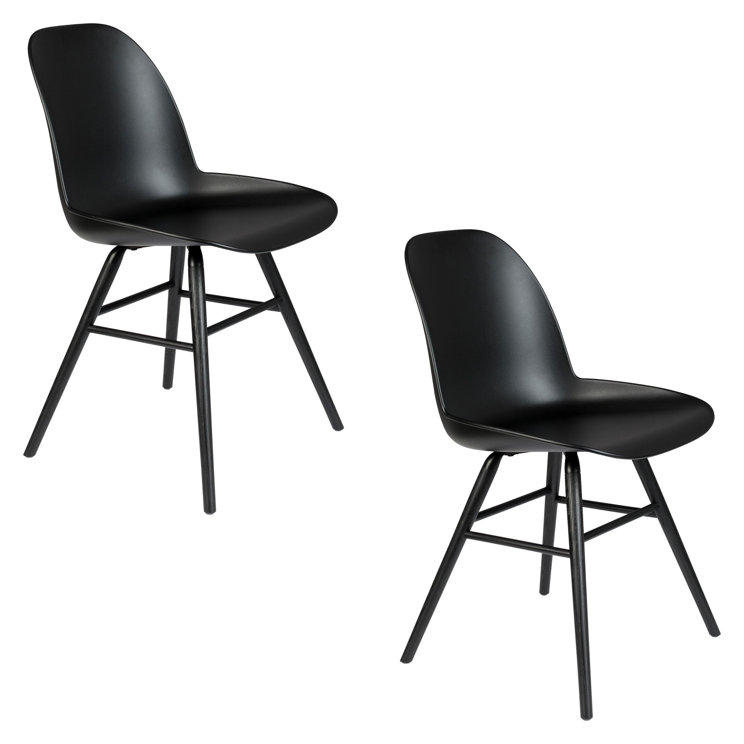 ESSZIMMERSTUHL Albert Kuip Schwarz - 2 er Set - Schwarz, Kunststoff (55/81.5/55cm) - Zuiver