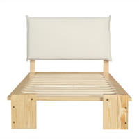POLSTERBETT PANG-M4T9B2 90/200 cm Natur - Naturfarben, Holz - PANGIVO