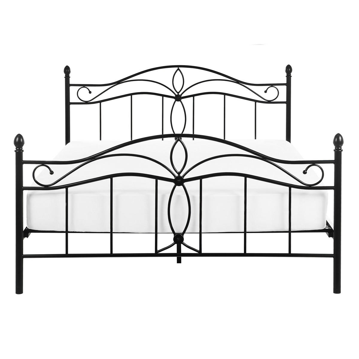 METALLBETT 140/200cm Schwarz Antlia - Schwarz, Metall (140/200cm) - Beliani
