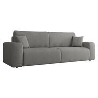 SCHLAFSOFA Piano - Schwarz/Grau, Holz/Kunststoff (245/82/92cm) - MIRJAN24