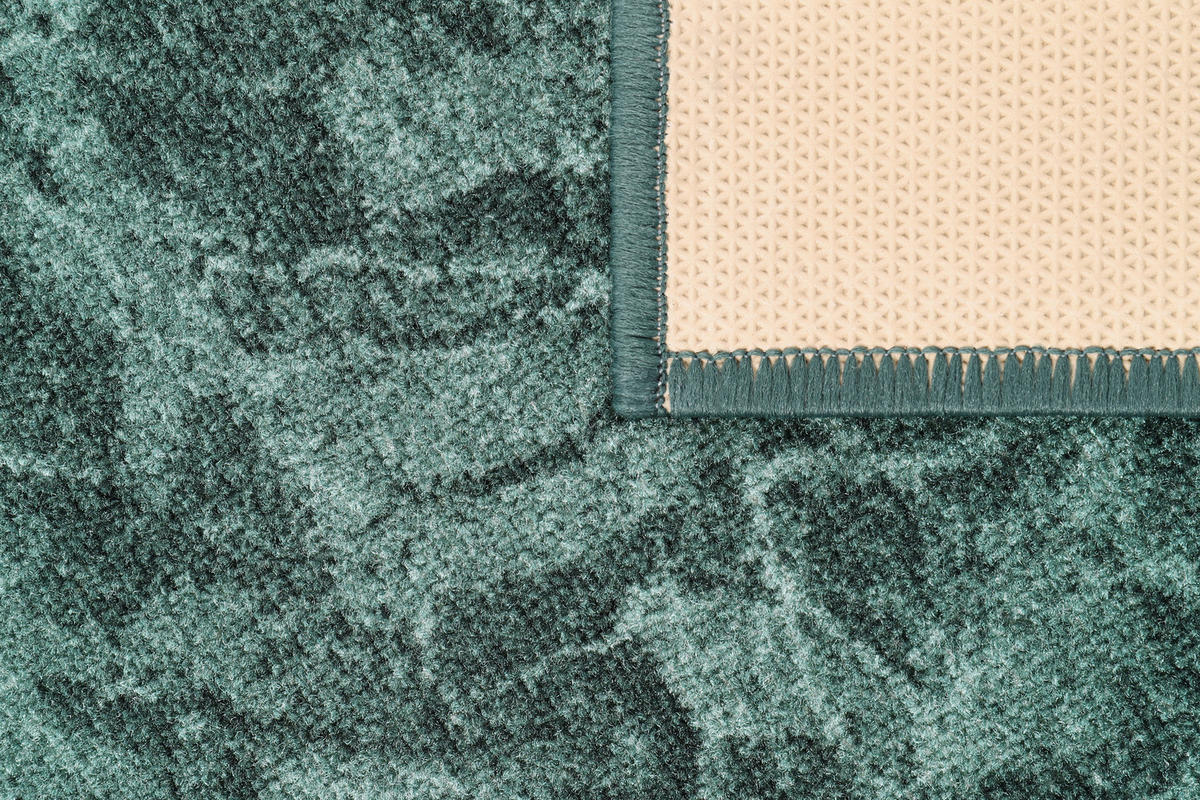 TEPPICHLÄUFER Anti-Rutsch Dunkelgrün rutschfest Gummiunterlage 67/200 cm - Dunkelgrün, Textil (67/200cm) - Tapiso