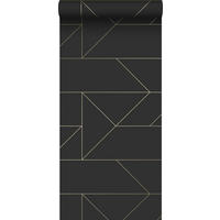 TAPETE grafische Linien 53 cm x 10.05 m - Schwarz, Papier (53/1000cm) - Origin Wallcoverings