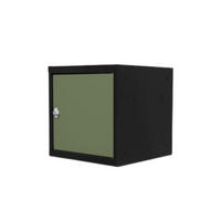 SCHLIESSFACHWÜRFEL Blocky mit Drehriegelschloss für Vorhängeschloss 40x40x40cm Anthrazit/Resedagrün - Anthrazit/Grün, Metall (40/40/40cm) - PROREGAL