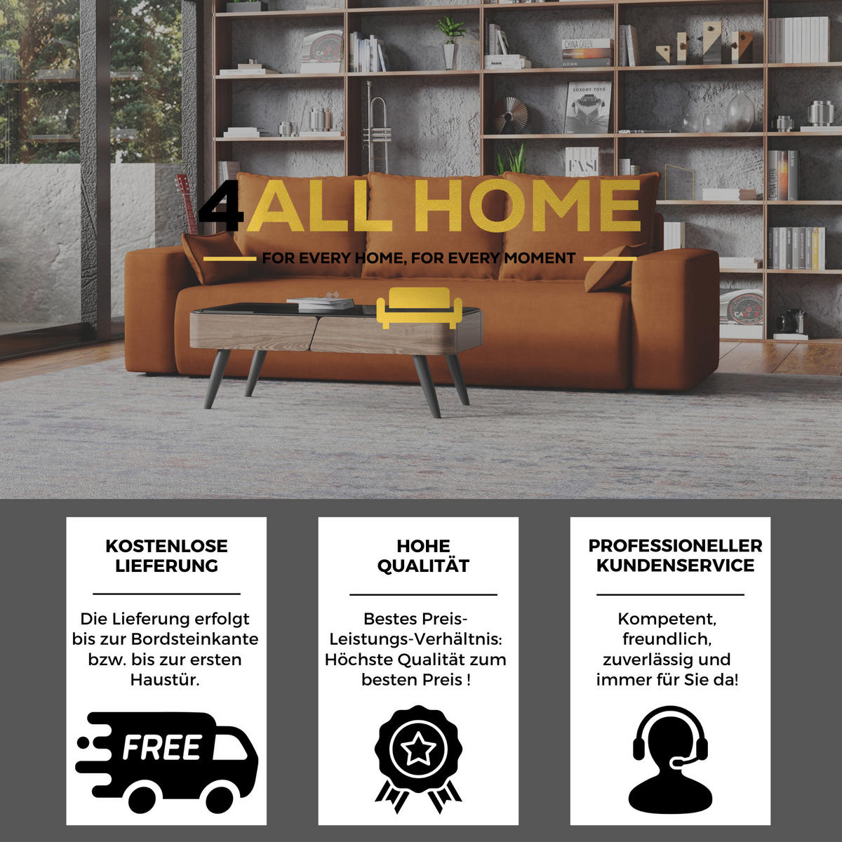 SOFA Bubi mit Bettkasten und Schlaffunktion, Velourstoff - Rostfarben, Holzwerkstoff (242/85/95cm)