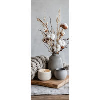 GLASBILD 30x80 cm Stillleben hell - Beige, Glas (30/80cm) - artissimo