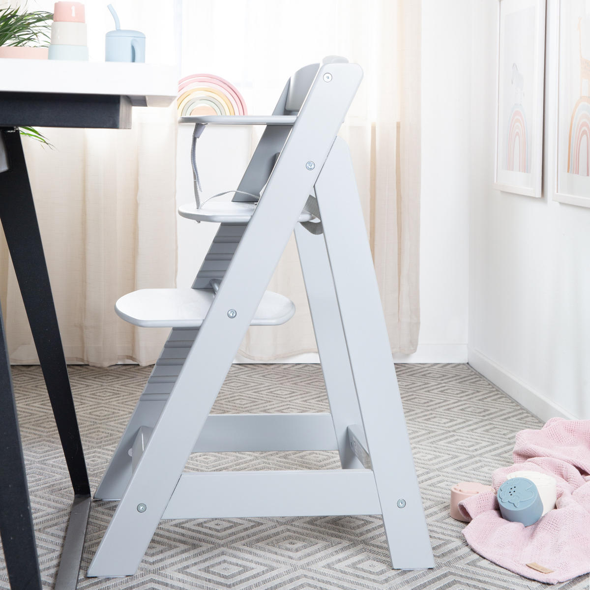 KINDERHOCHSTUHL Sit Up Flex Taupe - Taupe, Holzwerkstoff (44.5/80/54cm) - Roba