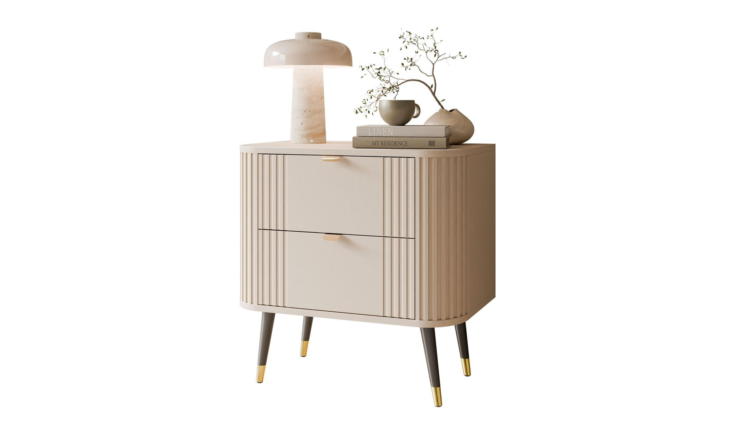 Lookway Nachttisch Kaschmir 60x61x40 cm
