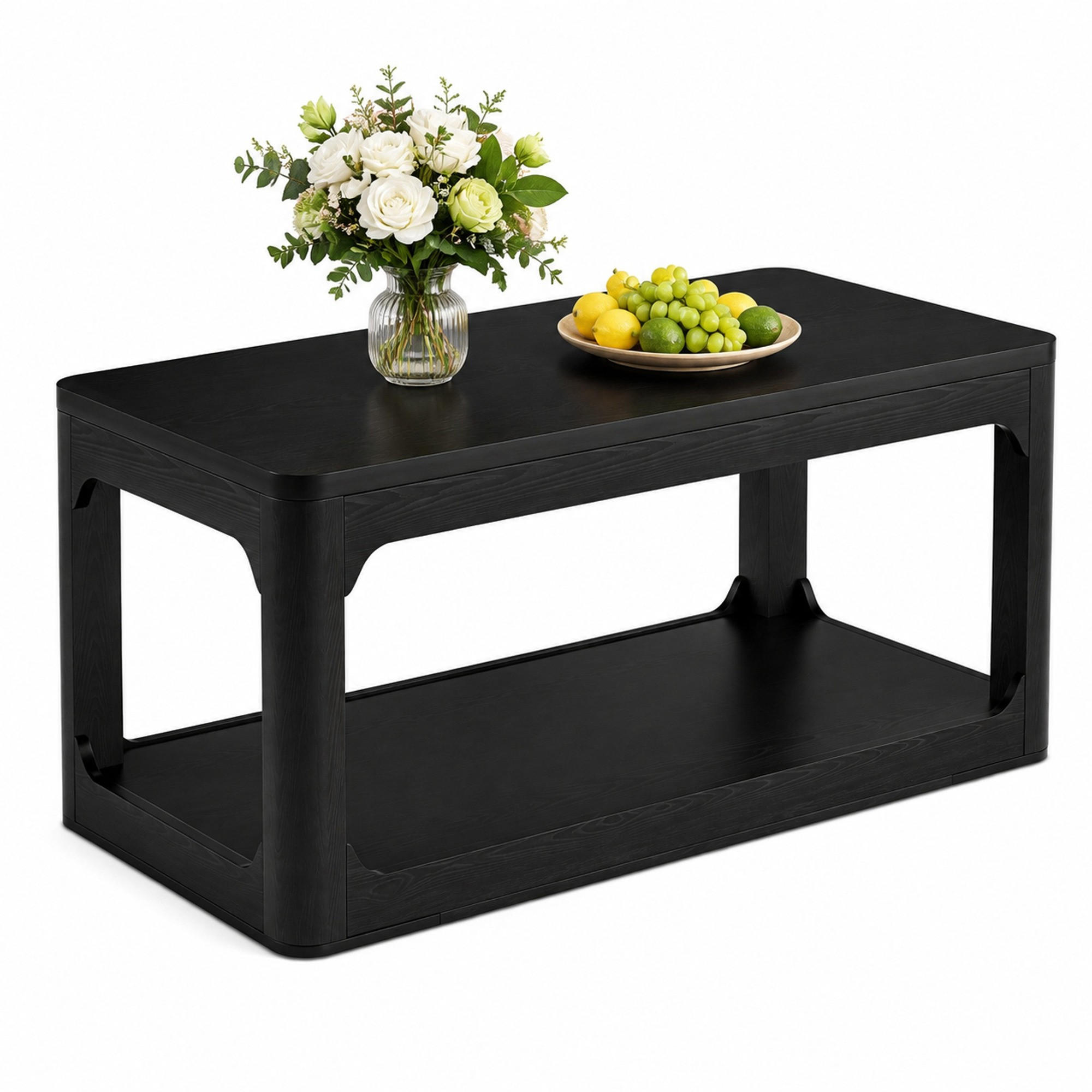 Ivmeu Couchtisch Schwarz 50x44.5x100 cm