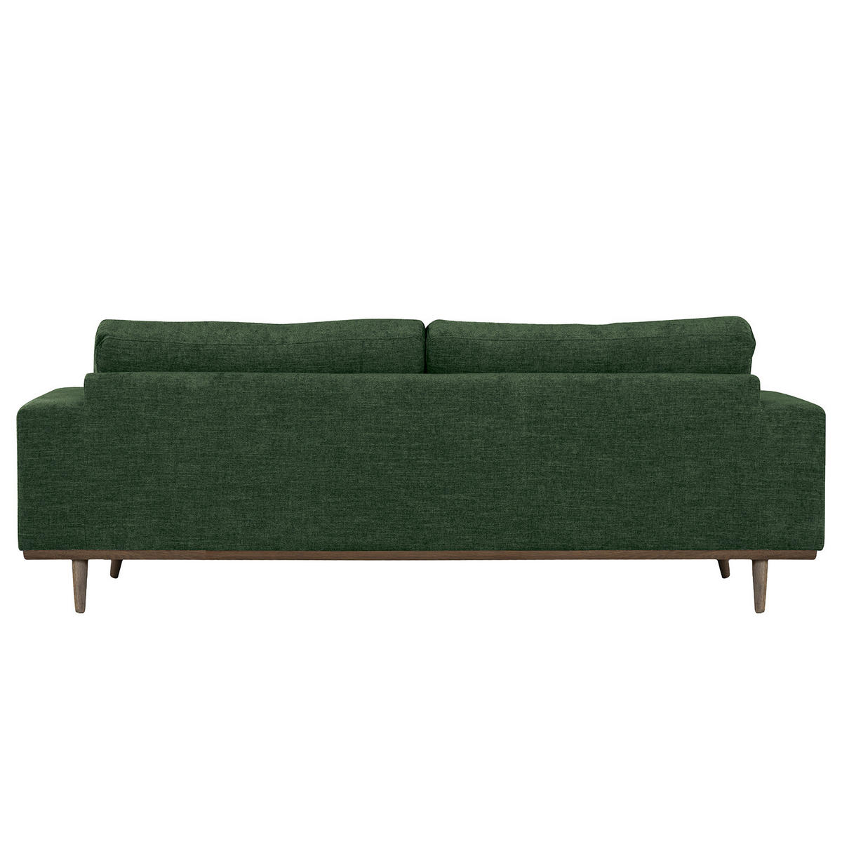 2-SITZER SOFA - Dunkelgrün/Eichefarben, Eichenholz/Textil (197/81/88cm) - home24