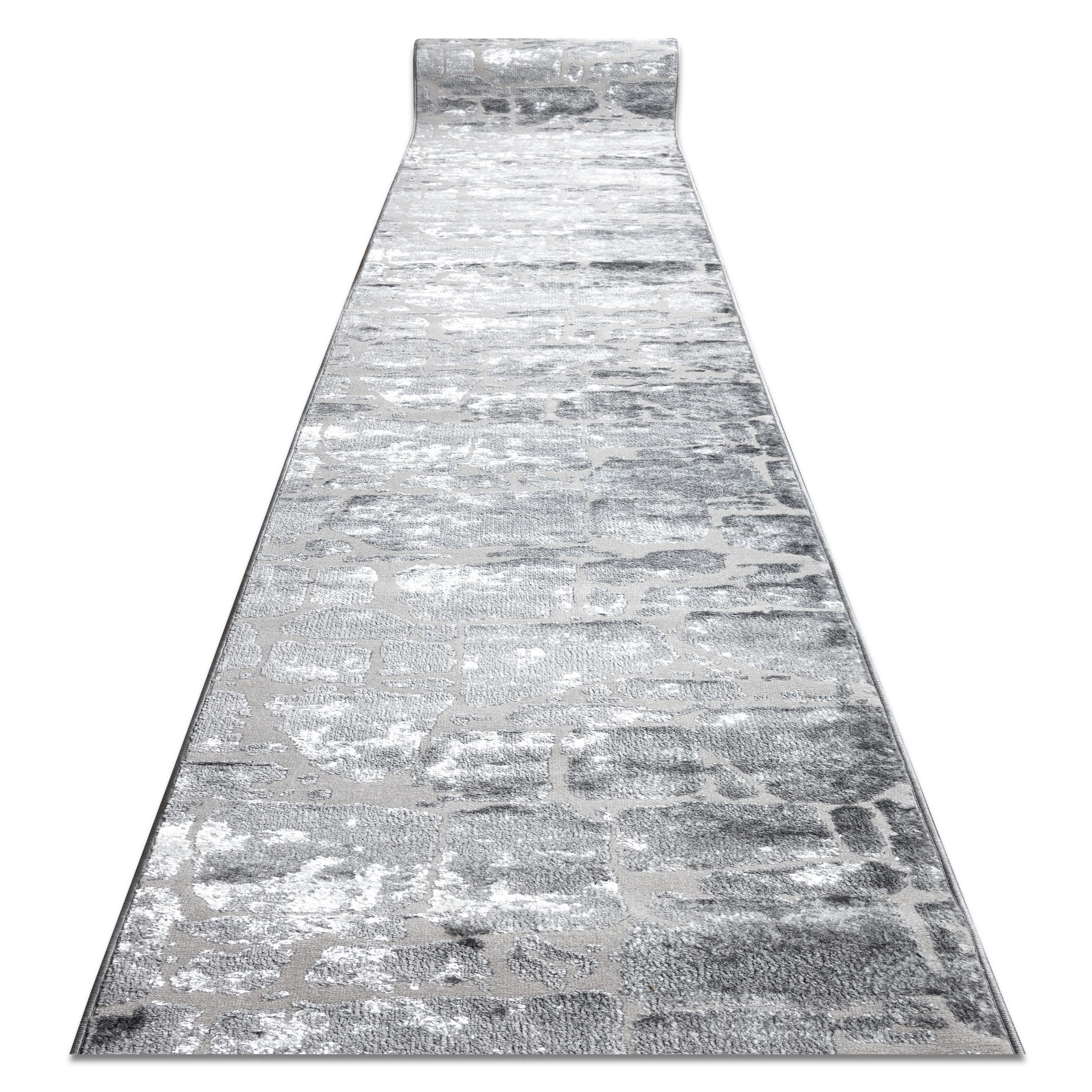 LÄUFER Strukturell MEFE 70/230 cm - Grau, Textil (70/230cm) - rugsX