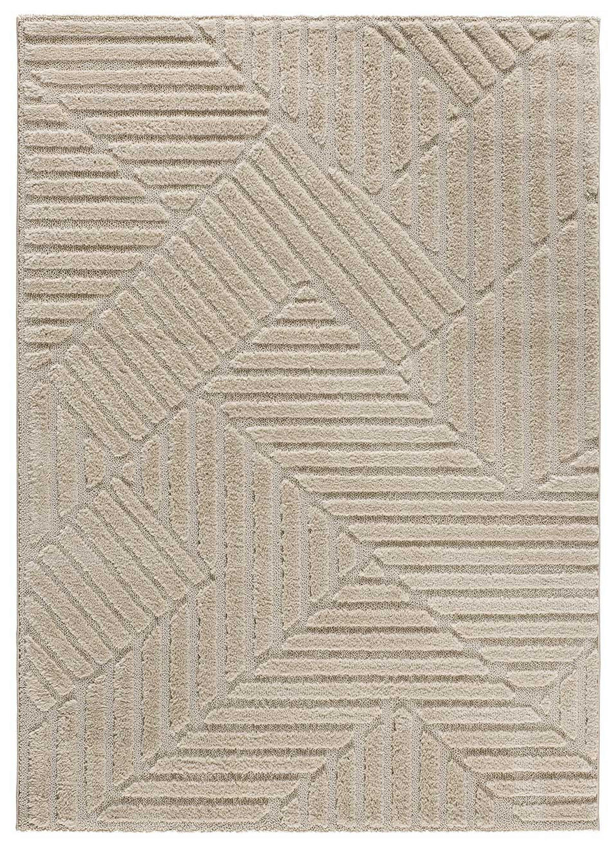 WEBTEPPICH Beige Numa 160/230 cm - Beige, Naturmaterialien/Textil (160/230cm) - Atticgo