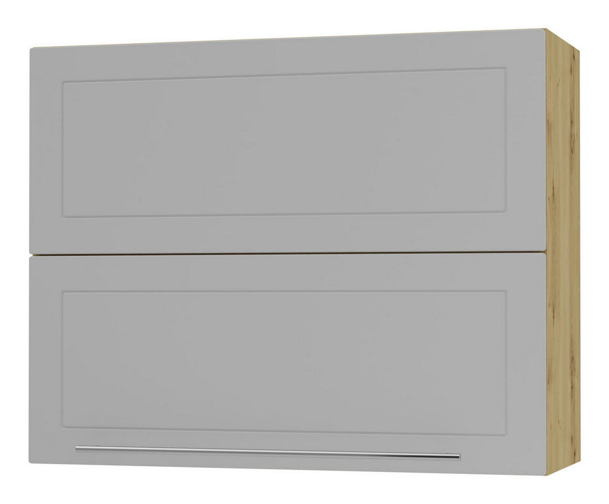 KÜCHENHÄNGESCHRANK Kvantum W8B/90 Dust Grey Matt / Eiche Artisan Matt 90 / 32,5 / 72cm - Eiche Artisan/Grau, Holz/Holzwerkstoff (90/72/36cm) - Feldmann-Wohnen