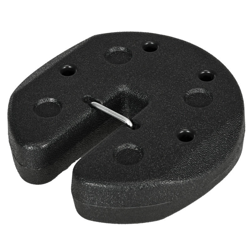 PAVILLON GEWICHTE 4er Set 12 kg Befestigung - Schwarz, Kunststoff (22/5.5/22cm) - Fortuna Lai