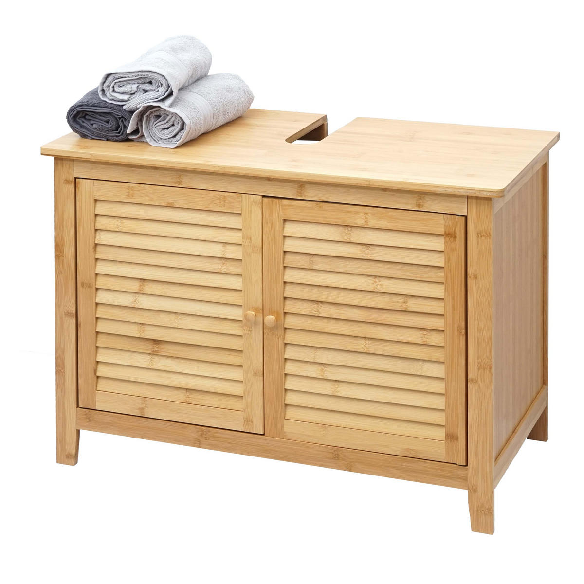 WASCHBECKENUNTERSCHRANK Braun - Braun, Holz (80/60/40cm) - MCW