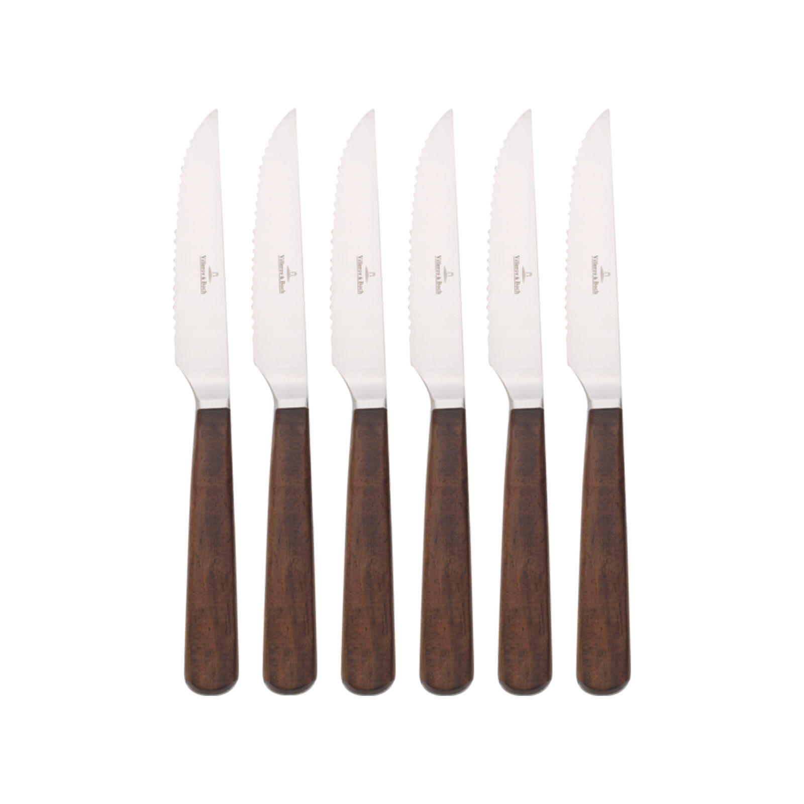 STEAKMESSER Texas silber 23,5 cm 6er Set - Silberfarben, Metall - Villeroy & Boch